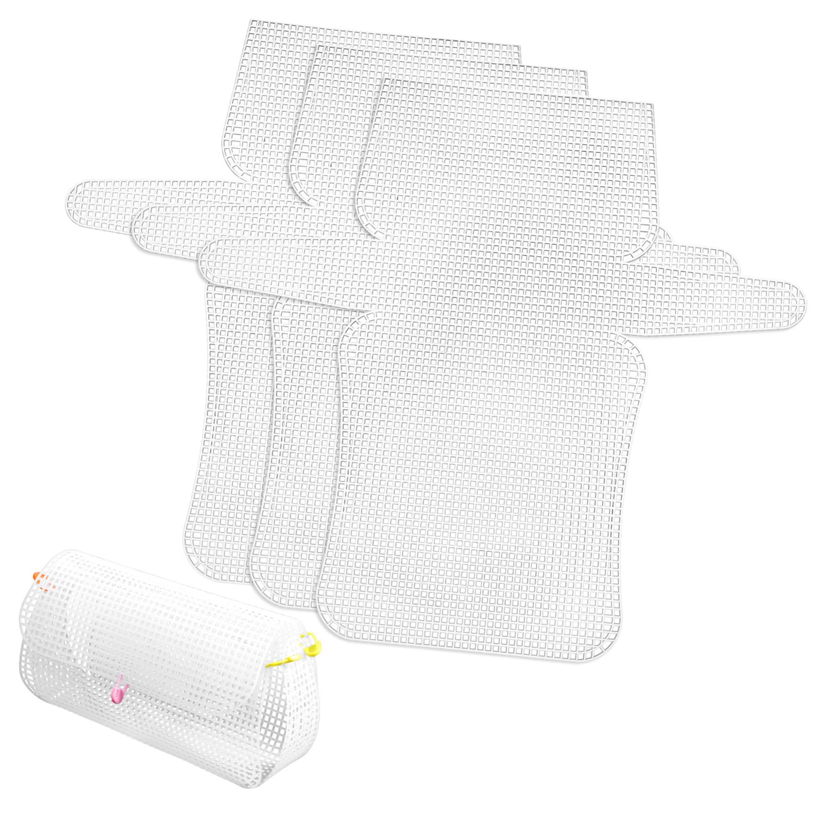 Malla de plástico para tejer bolsos sin costuras caídas solucionando bases blandas