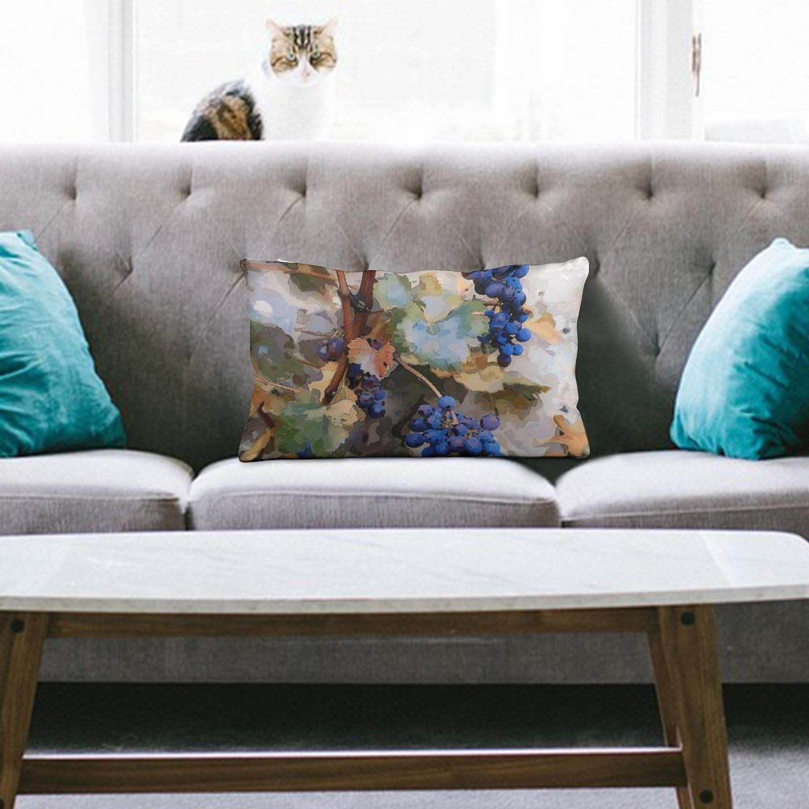 NTVOWPZO Decoration Throw Pillow Covers 8"x12" Pillowcases Covers Art Painting of Vines Soft Pillowcases Modern Farmhouse Home Decor Sofa Cushions Covers for Couch Bed Living Room