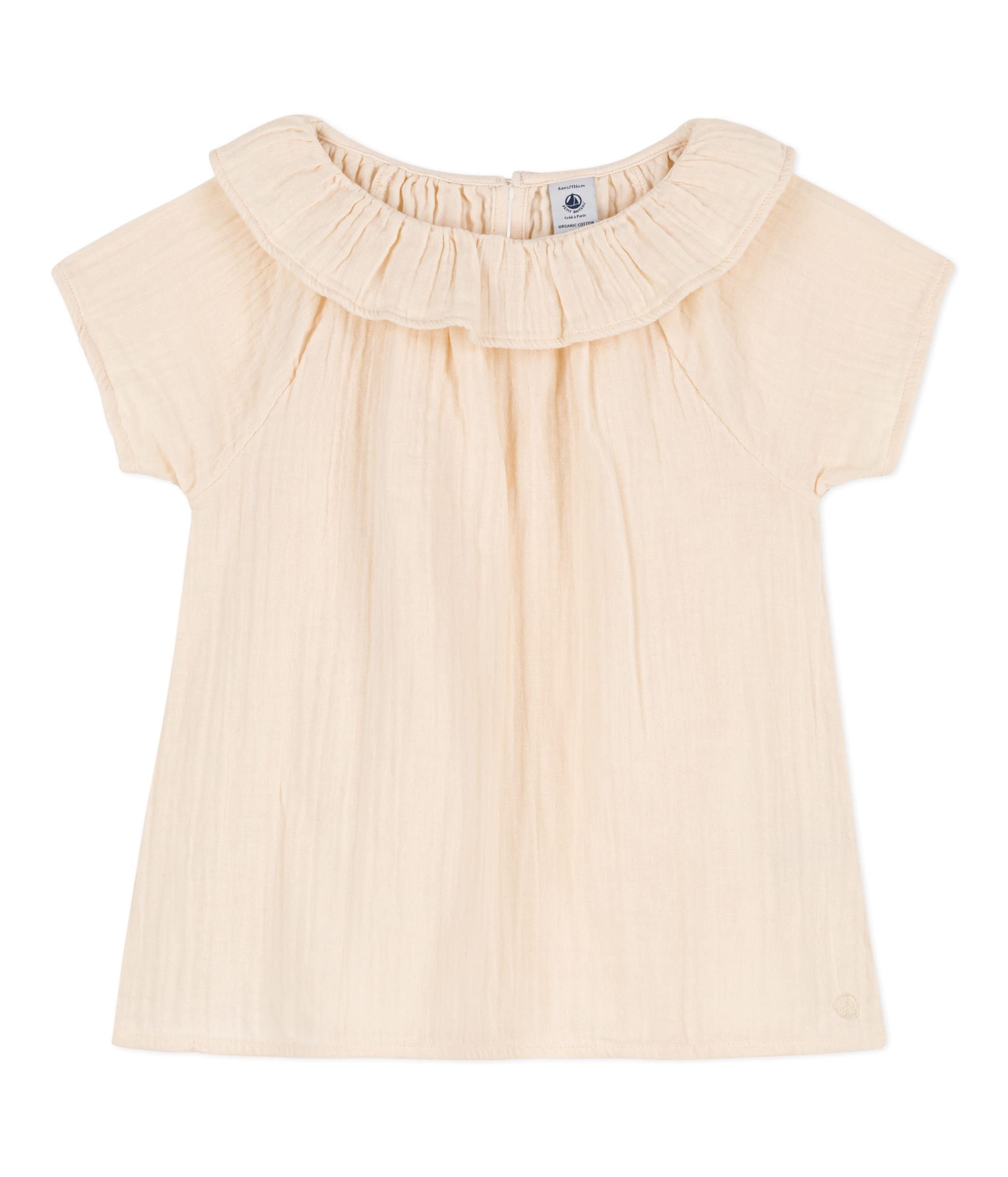 Petit Bateau Blusa de Manga Corta para Niñas