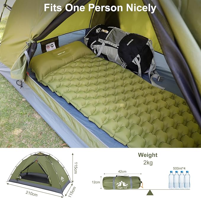 Carpa para Camping Night Cat 2 Personas Impermeable Ligera miniatura 3