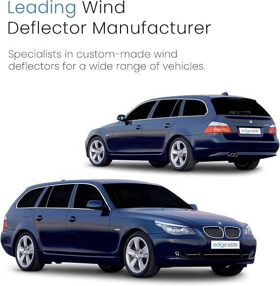 EdgeVisors Wind Deflectors for BMW Series E61 Touring 5 Door Estate 4pc | 4pc Set, In-Channel Rain Guards & Accessories