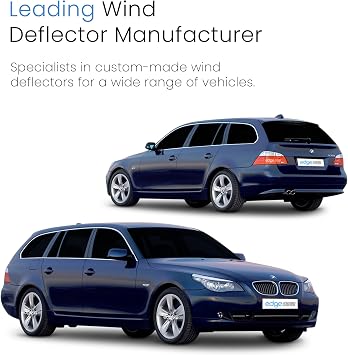 EdgeVisors Wind Deflectors for BMW Series E61 Touring 5 Door Estate 4pc | 4pc Set, In-Channel Rain Guards & Accessories
