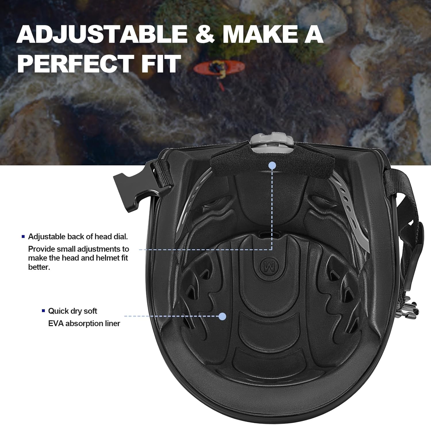 Tontron Sailonger Adult Full Cut Whitewater Kayaking Rafting Paddling Watersports Helmet