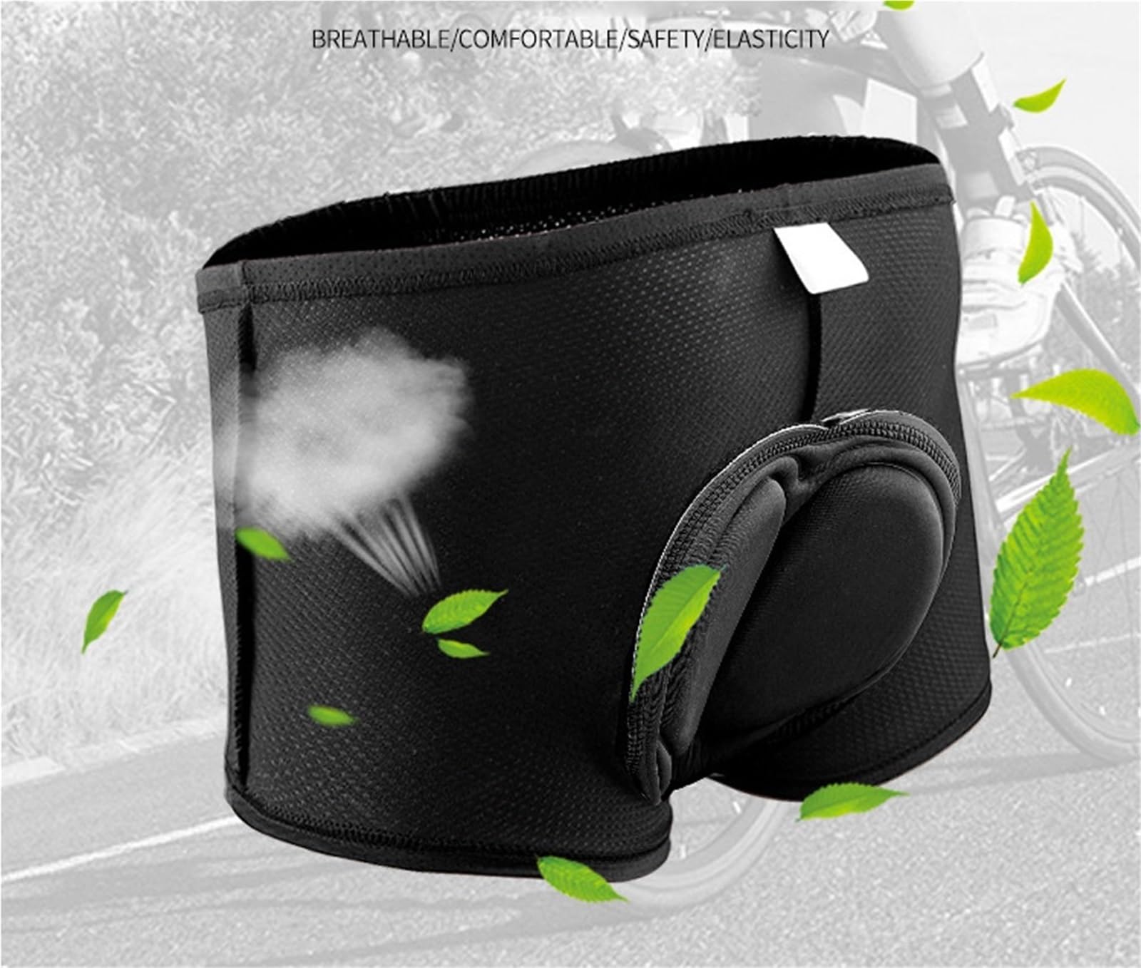Pantaloncini da Ciclismo 2 Pezzi Pantaloncini da Ciclismo Traspiranti con Imbottitura in Gel Ispessita Uomo e Donna, Mutande Bici, in(Black,3XL)