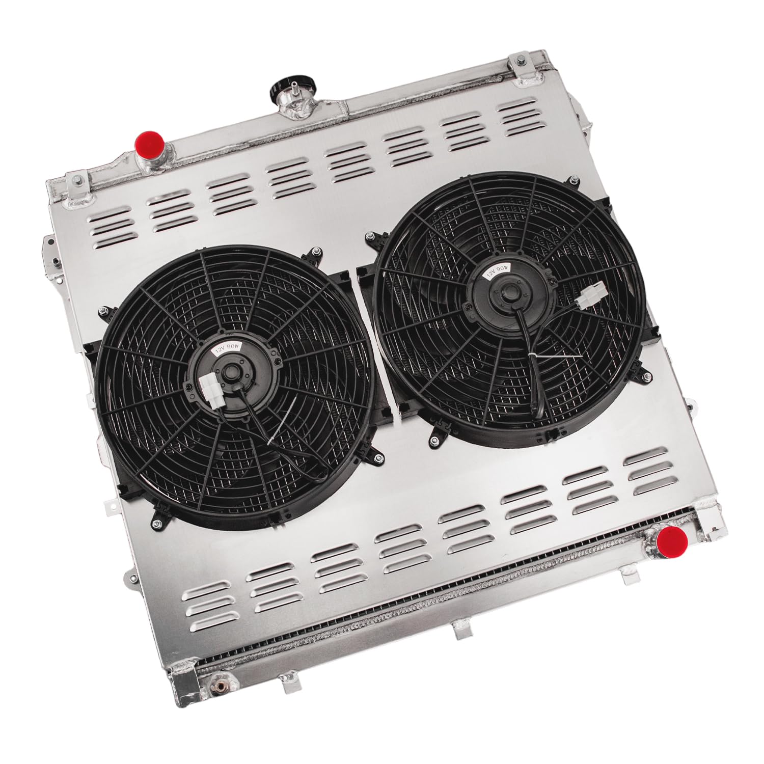 3 Row Core Aluminum Radiator for 2007-2014 Toyota Tundra Sequoia 4.6 5.7 V8 CU2994 Radiador Automotive Replacement Radiators Shroud Fan Relay Kit
