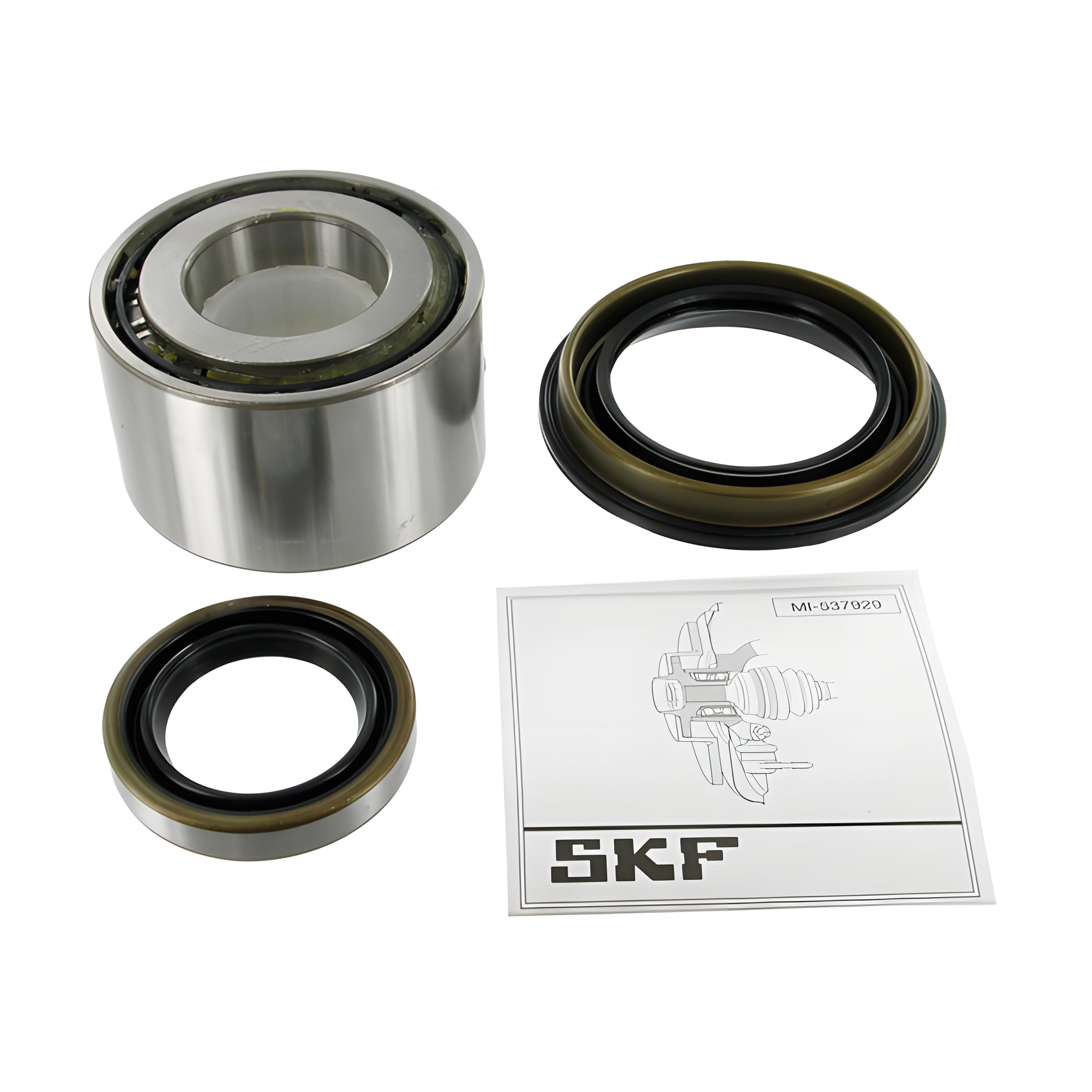 SKF Radlagersatz mit Wellendichtring VKBA 3332 Position Hinterachse Außendurchmesser 90 mm Höhe 103 mm Länge 151 mm Breite 154 mm - OE Qualität