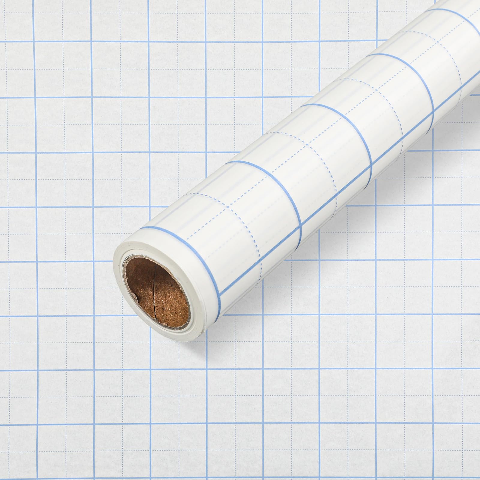 Tinlade Papel con patrón de cuadrícula blanca para costura, 91,4 cm x 50,8 m, rollo de papel de calco para patrones de costura, trazado, dibujo, costura, manualidades, bocetos, suministros de