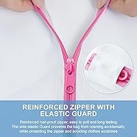 Vista 5 de BAGAIL Bolsas de lavandería de malla para lencería íntima y delicadas, 5 unidades (1XL, 2L, 2M)