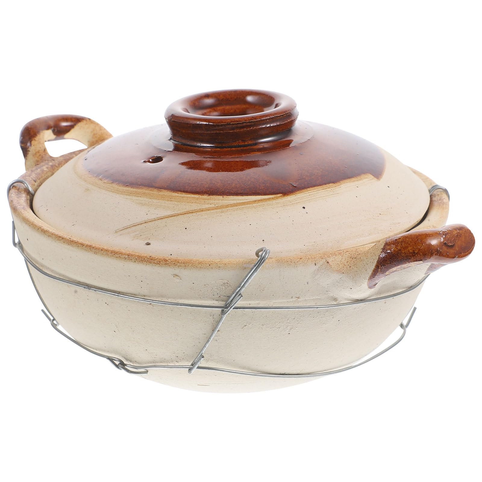 Casserole en terre cuite 0,5 L avec poignée pour cuisson