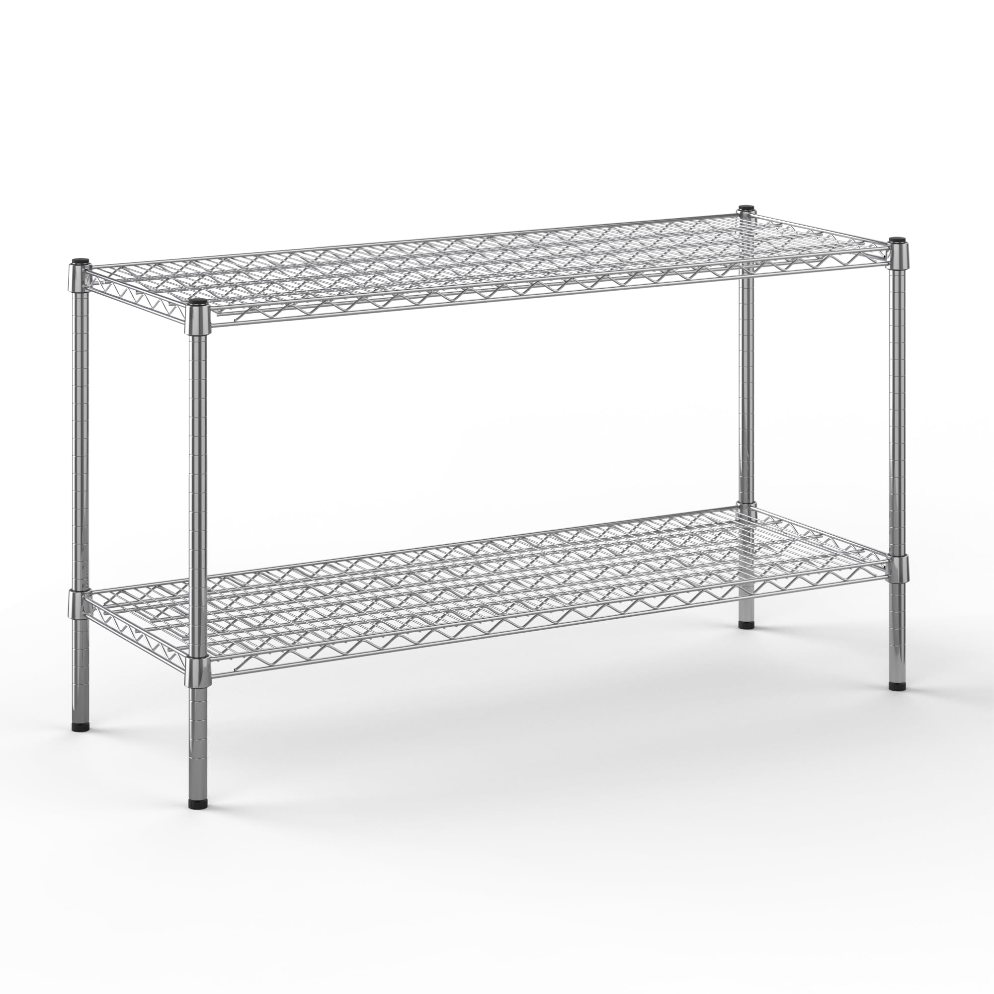 18" Deep x 48" Wide x 27" Height Wire Shelving Kit | 2-Tier | NSF Commercial Storage Rack Unit