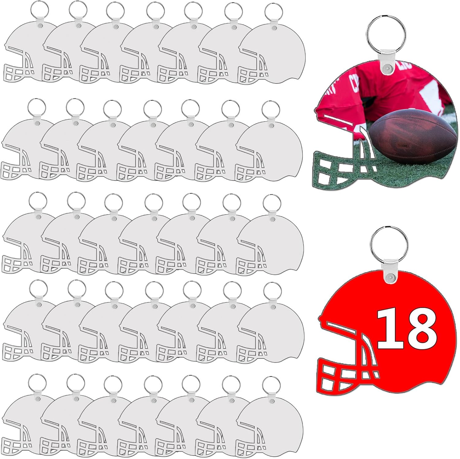 AiDiYGECO sublimation keychain blanks MDF Double Sided Heat