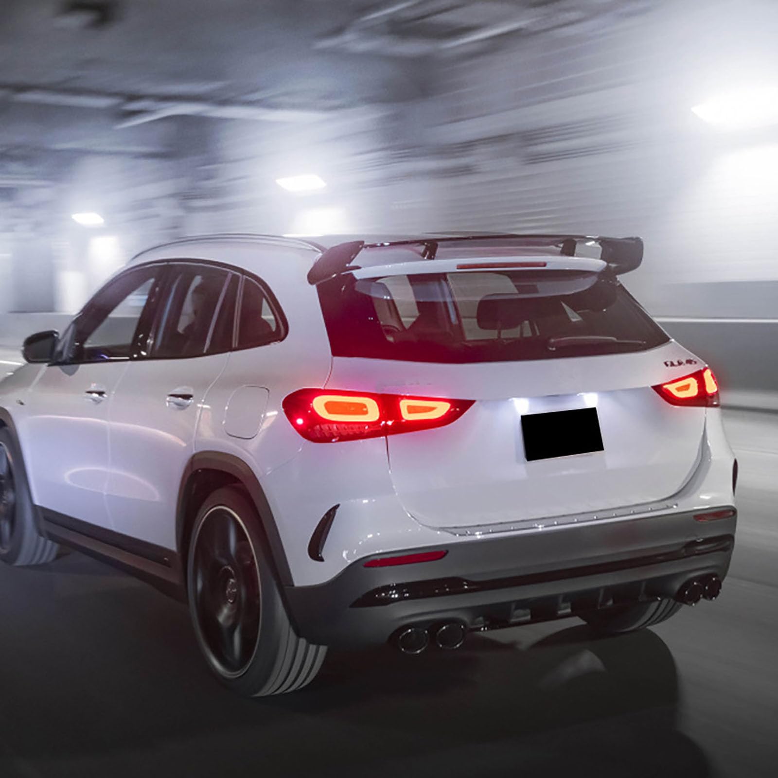Compatibile per Benz GLA GLA180 200 GLA35 45 AMG H247 2020 UP, spoiler superiore del bagagliaio, ala di coda, accessori per kit corpo styling auto nero