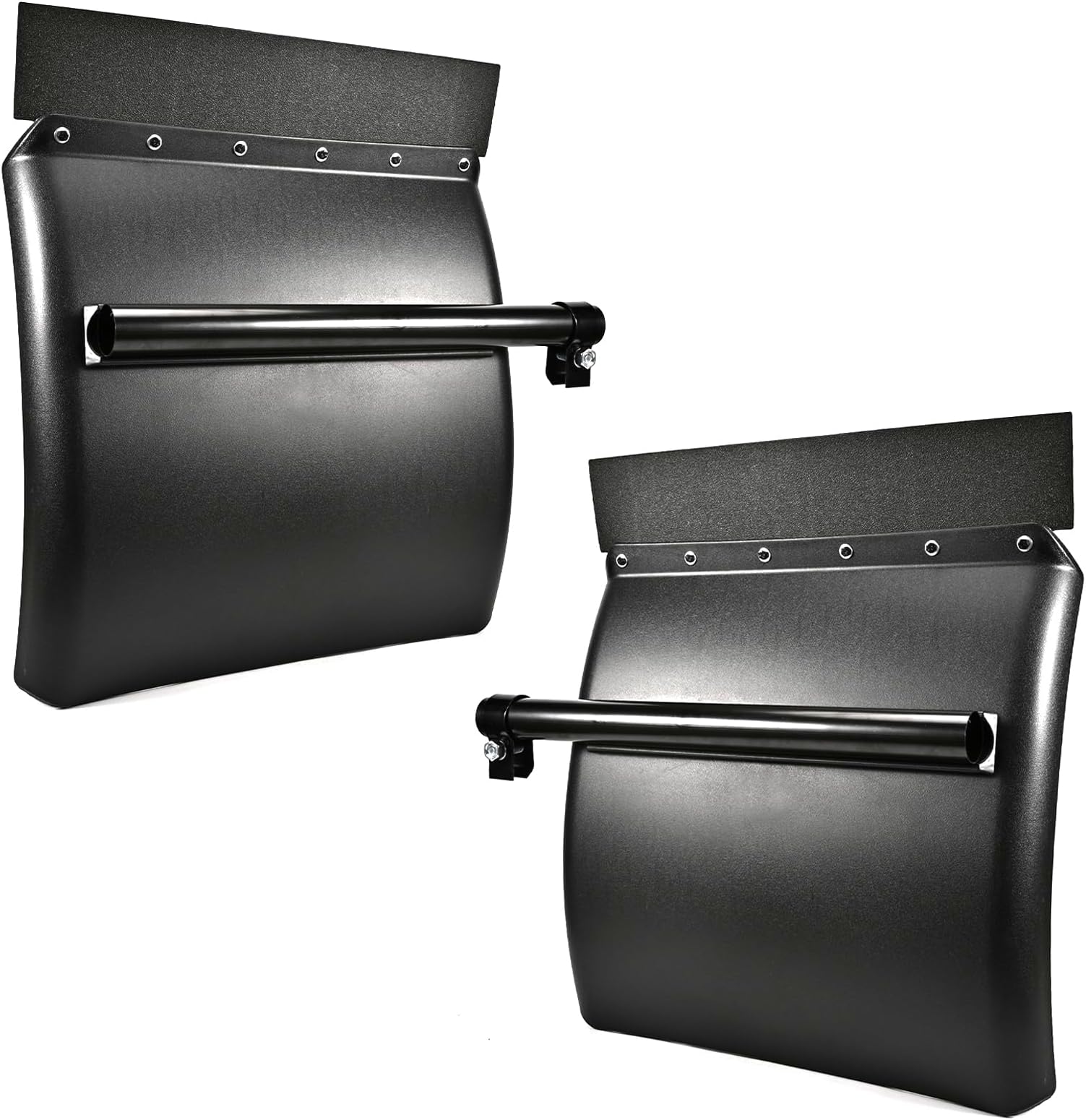 24" x 24" Quarter Fenders for Semi Truck, Plastic Quarter Fender, Tube Bracket Mounting Hardware Included Right Left, Plastic Quarter Fender