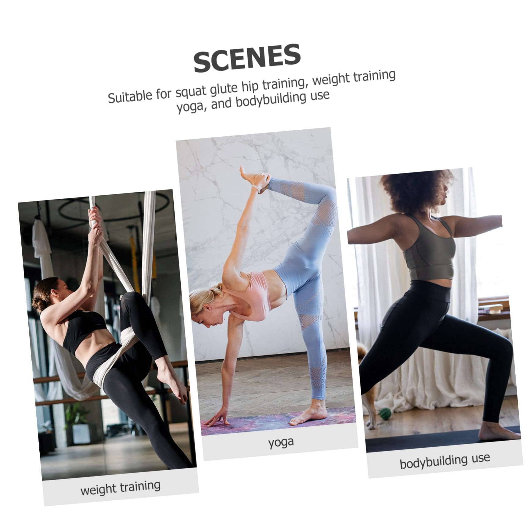 VICASKY Yoga Band Mat Holder Professional Fitness Band Multi-purpose Workout Accessory Comfortable Yoga Strap for Stretching