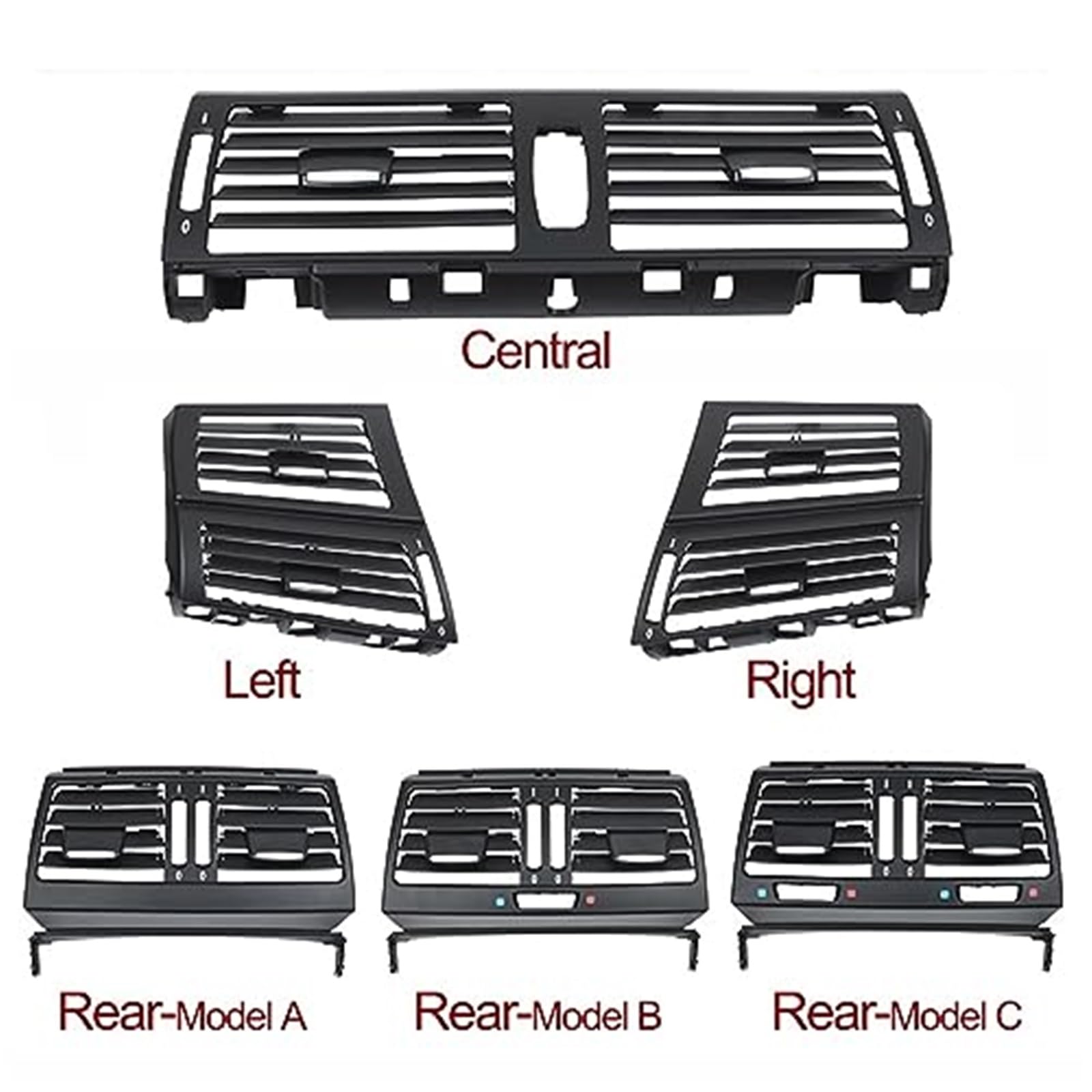 Przednia tylna klimatyzacja wylot wentylacyjny osłona panelu