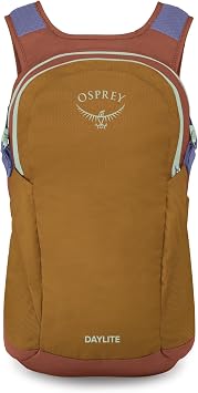 Osprey Daylite Commuter Backpack - Lightweight Everyday Bag with Laptop Sleeve, Bottle Pockets, Barley Brown/Multi