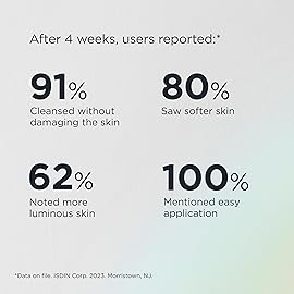 ISDIN Micellar 4-in-1 Facial Cleansing Water Solution - Hydrating and Cleansing Toner and Makeup Remover for Sensitive Skin, 13.5 FL OZ