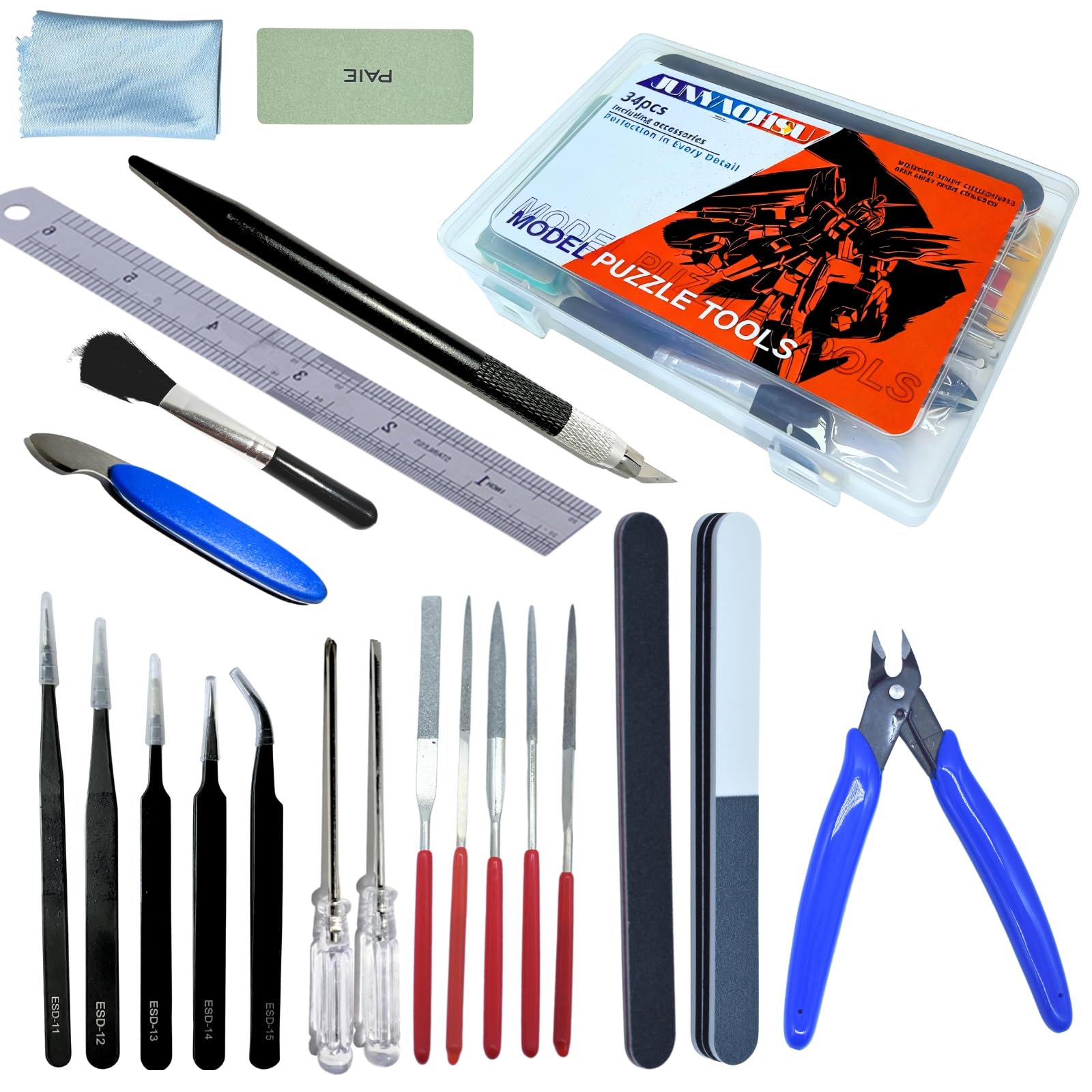 Amazon.com: JUNYAOHSU Gundam Model Tools Kit, 34pcs Hobby Tool Set