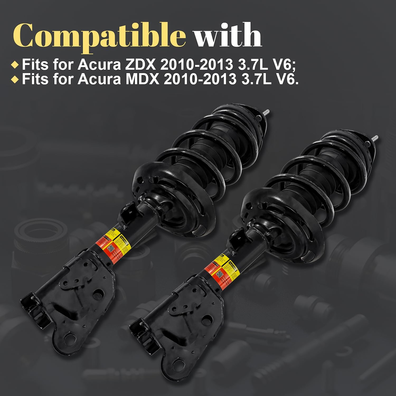51606-STX-A59 51605-STX-A59 Front Shock Absorbers Struts W/Electric Assy Compatible With Acura Mdx Zdx 2010-2013