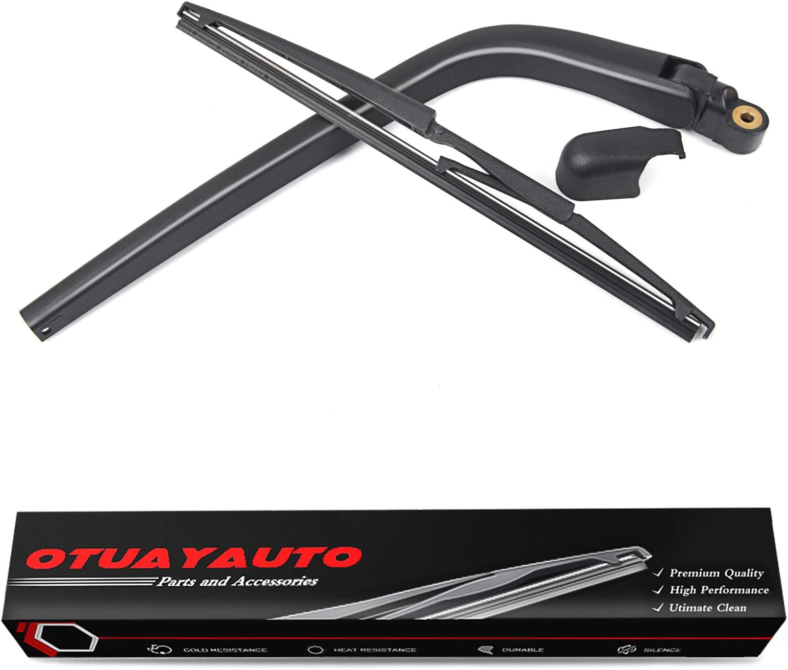 Replacement For SCION XB 2004-2006, Rear Windshield Wiper Back Arm Blade Set - OTUAYAUTO Factory OEM Style