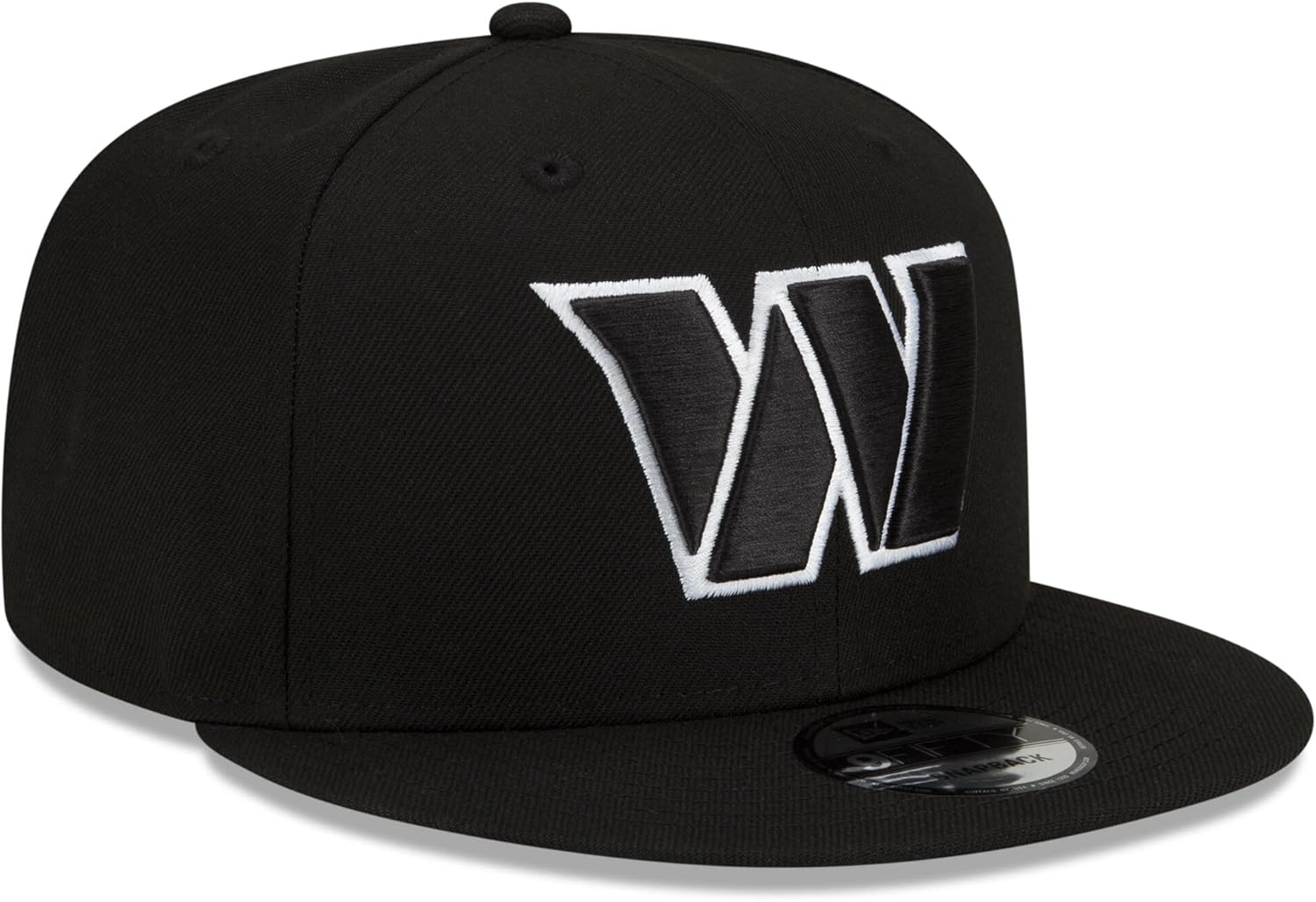 New Era NFL 9FIFTY Black White Adjustable Snapback Hat Cap One Size Fits All