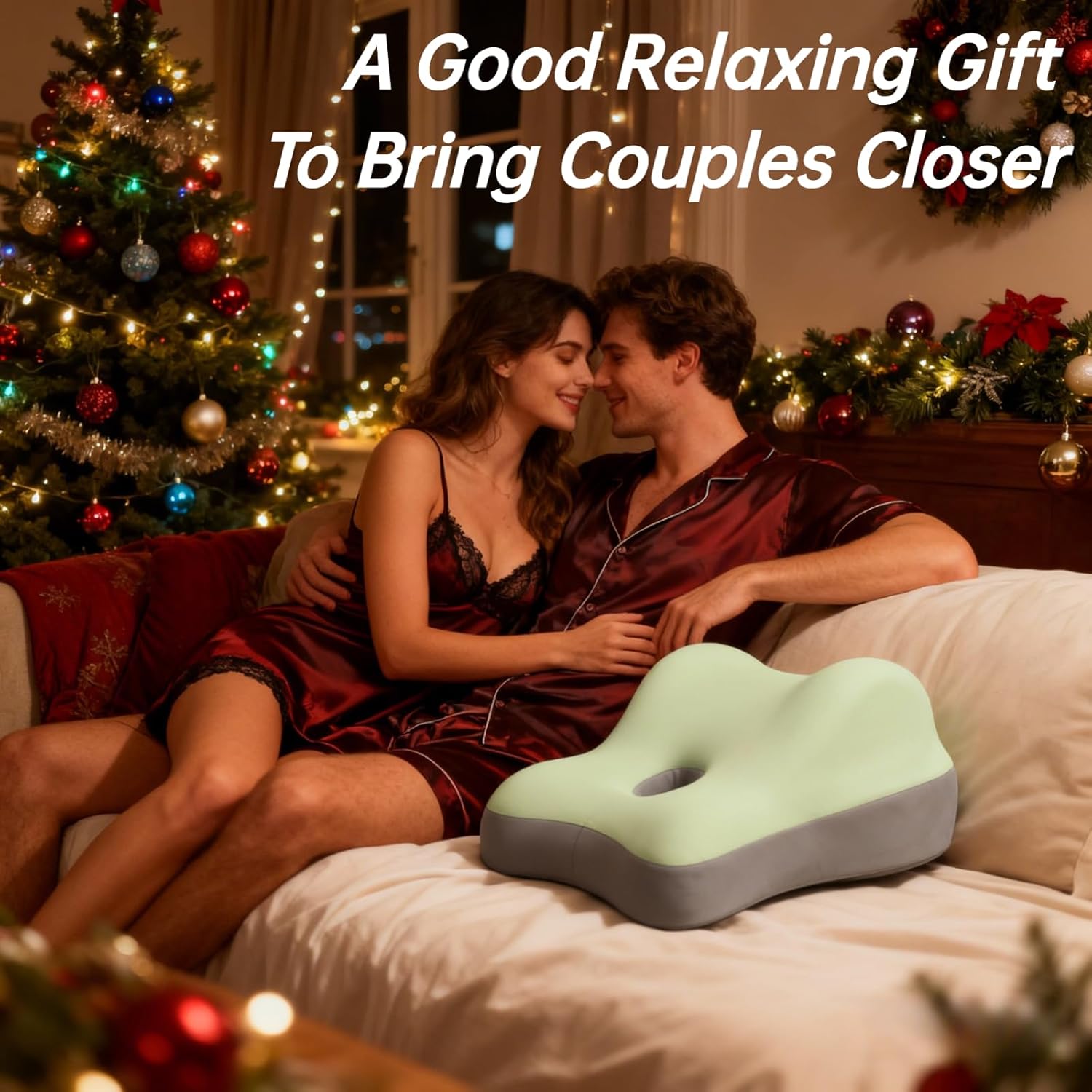 Butt Cushion for Couples Pregnant Women Enhanced Supporting Model Furniture Pillow Support Pillowcase Suitable for Home Use, Ideal for Sitting and Lying, Pillow Modern and Simple Style (Green)
