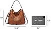 Bolso bandolera Hobo para mujer, cartera de hombro de diseñador 5