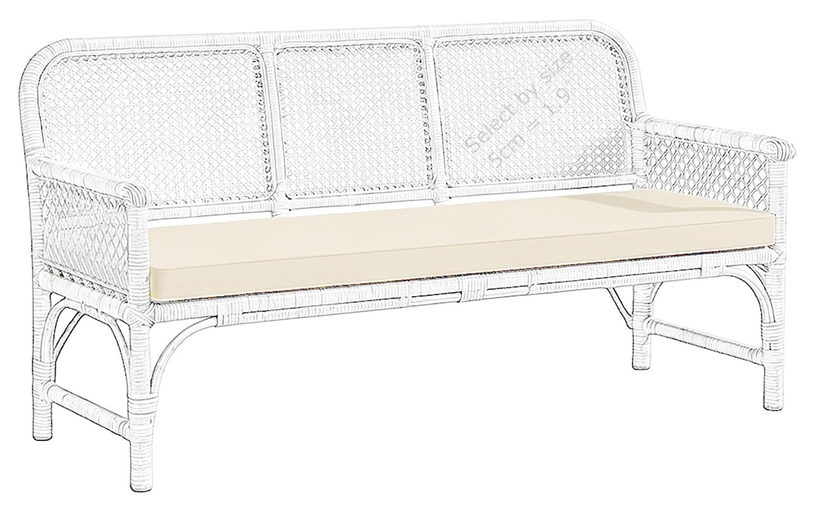 Ynjjka Beige Outdoor Bench Cushion Waterproof 80% 48X18 54X18 48 X 16 44 X 18 48X20 40X18 36X14 60 Inch With Filling, Comfortable Cushion For Patio Porch Swing Garden Furniture(,120X50 Cm 47X20 In)