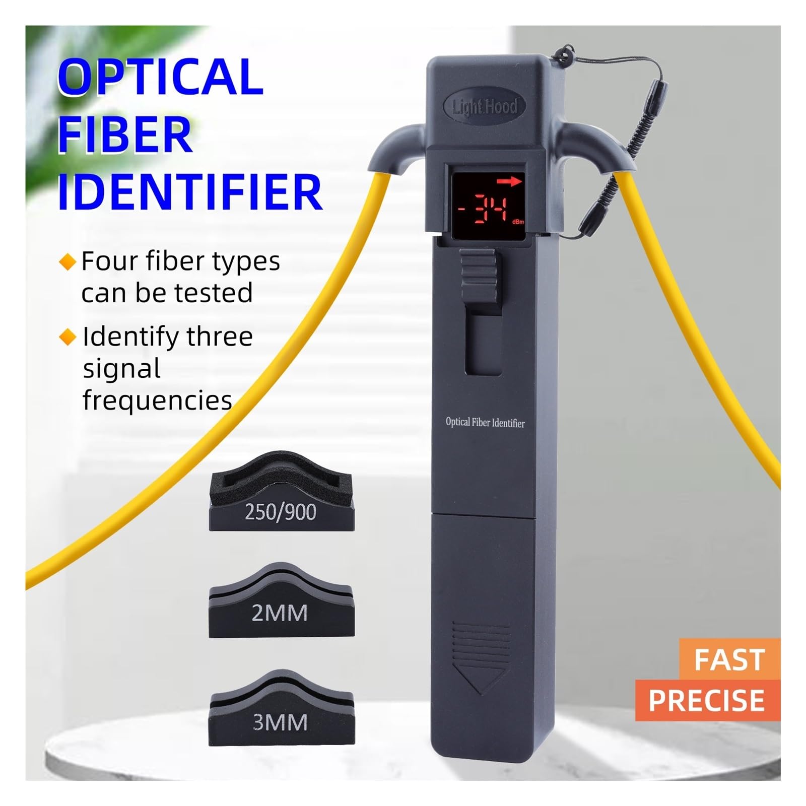 KFL-35 Optischer Faseridentifizierer, optische Kabelfaser, Ausrichtungsidentifizierung, Leistungsdetektor, Signalrichtungstester,Präzisionsprüfung