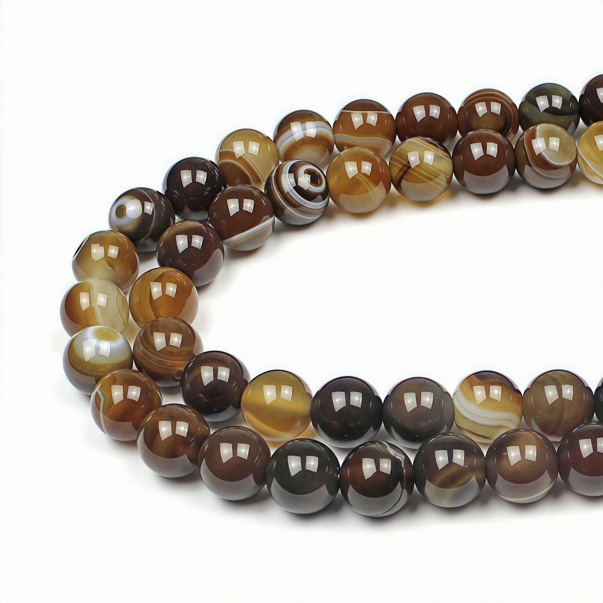 MJDCB 10mm 35 piezas Cuentas de Piedra Turquesa Redondas Sueltas Piedras Semipreciosas para Hacer Joyas Pulseras Collares — view 21