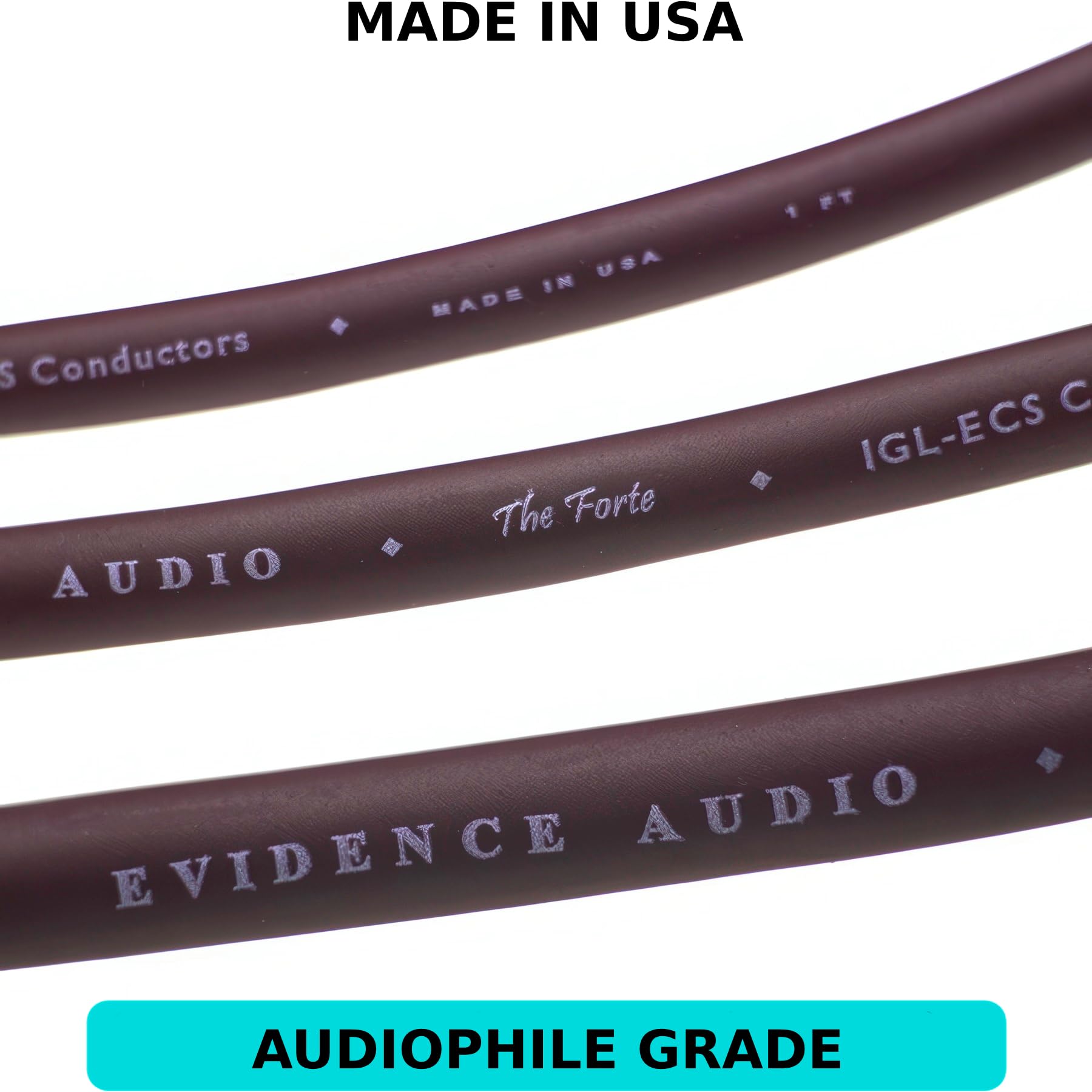 Evidence Audio Forte Câble prise jack droite 6,3 mm Longueur 3 m