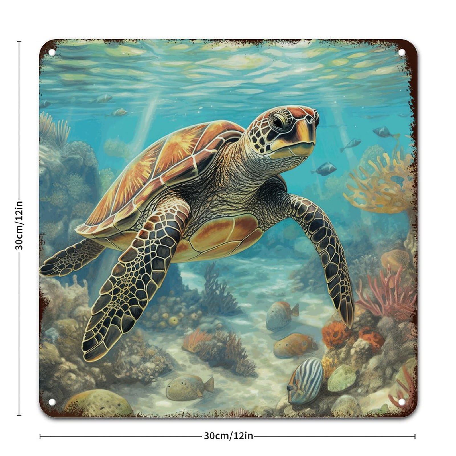 Plaque Humour Are You Pooping Doodlream - Décoration Murale Tortue De Mer Are You Pooping En Métal Vintage 20,3x30,5 Cm - Pour Salle De Bain Et Maison Plaque Are You Pooping