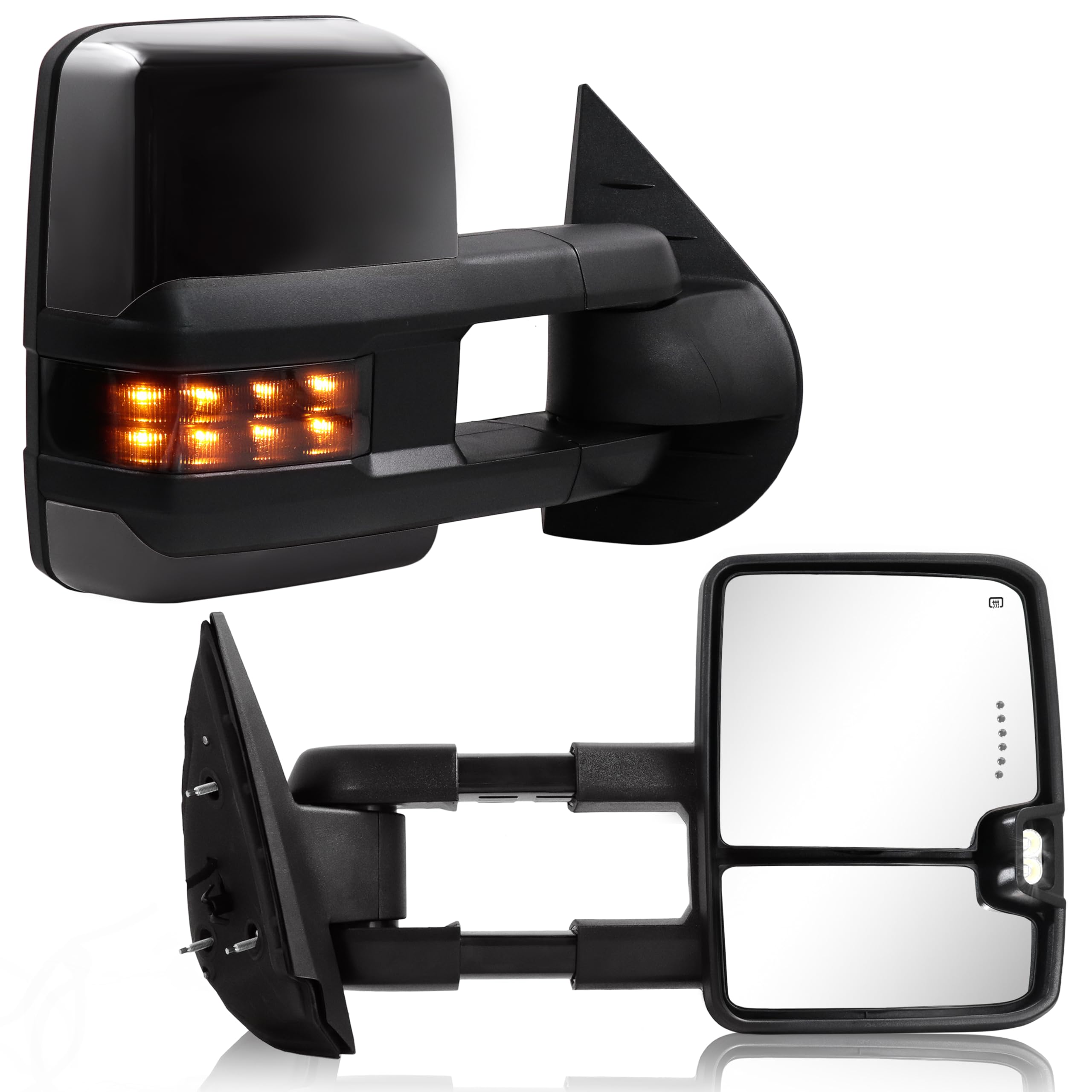 Sanooer Tow Mirrors for 07-13 Silverado