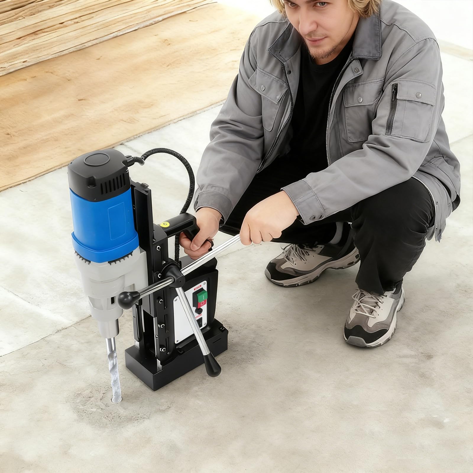 1700W Magnetbohrmaschine Profi Magnetbohreinheit MT3 Spindel 3-28mm | 14kN Magnetkraft | Für Stahlplatten & Metallbau | Industrietauglich