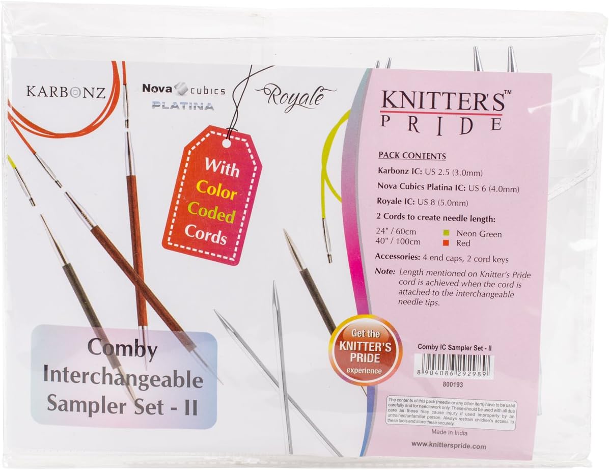 Knitter's Pride 800193 Comby Interchangeable Sampler Set of 3