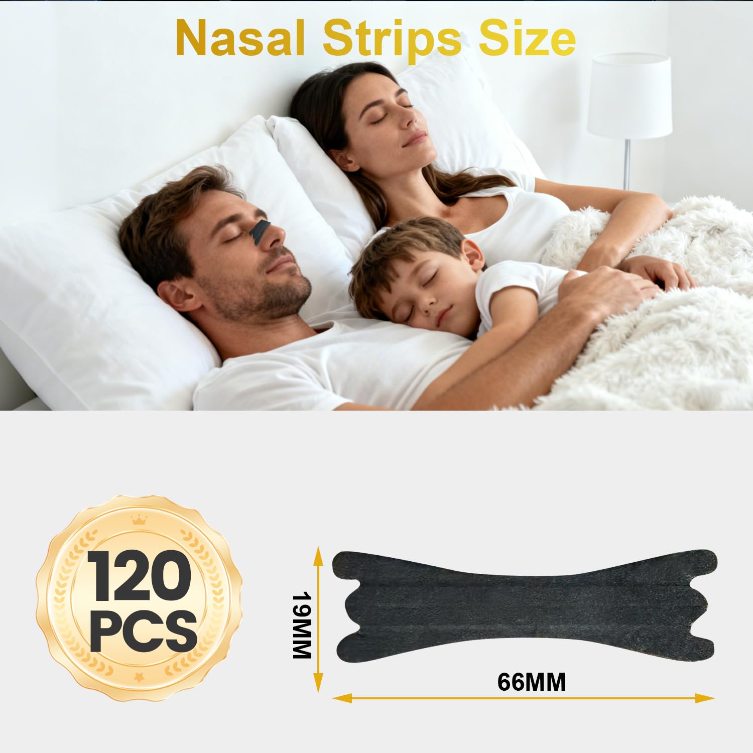 120 Pcs Tiras Nasales Antironquidos, Nasal Strips Dormir, Nose Strips Deportivas, Tiras Nasales Anti Ronquidos Para Facilitar La RespiracióN Durante El SueñO Alivia (Negro)
