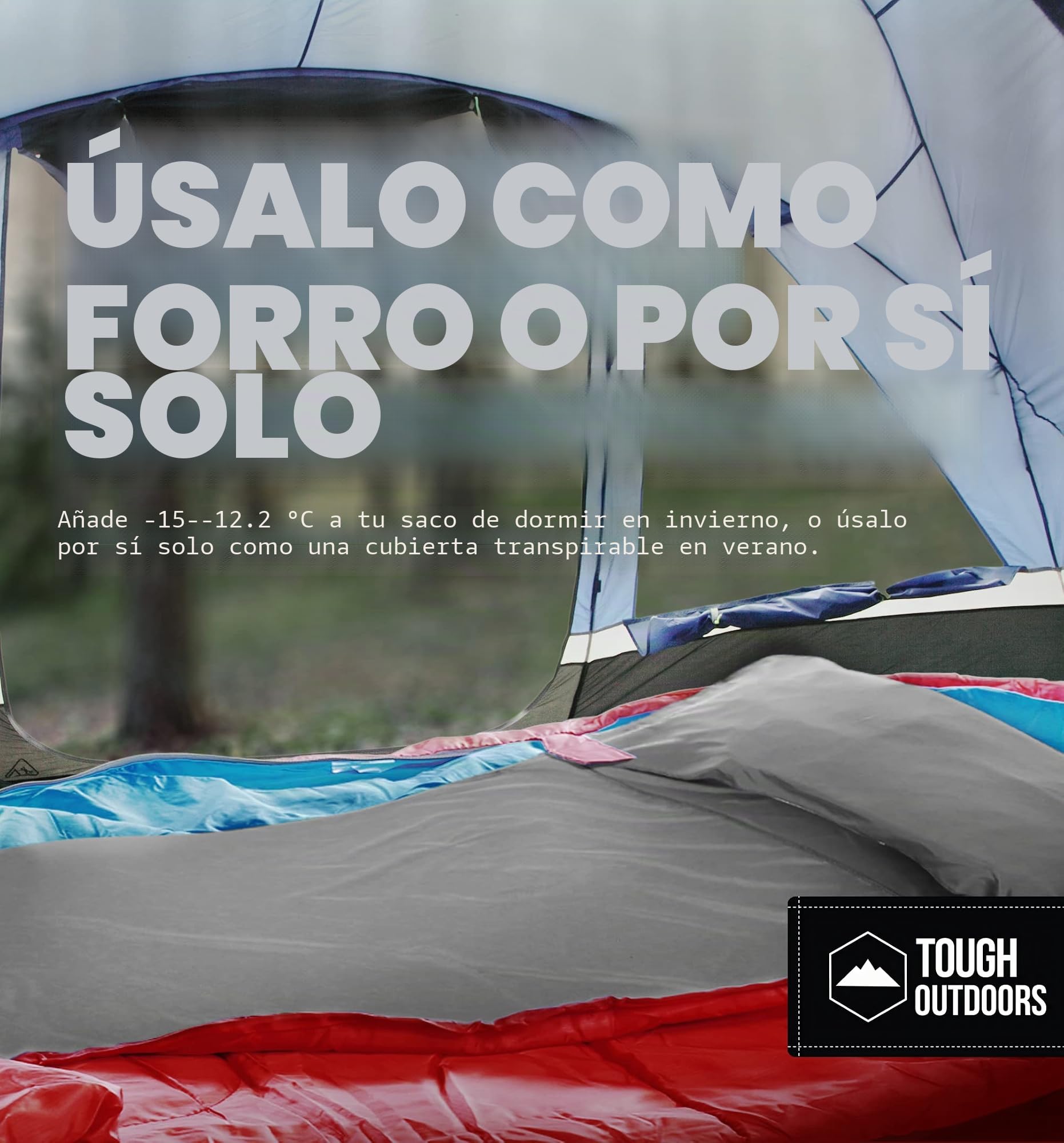 Forro para Saco de Dormir, Saco de Dormir para Adultos y sábanas de Viaje, Saco de Dormir de Viaje para mochileros, hoteles y albergues, Forro Ligero Individual y Doble para Saco de Dormir para