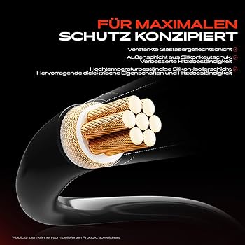 Frankberg Set Di 4 Cavi Di Accensione Compatibili Con Accent LC MC 1999-2010 Coupe GK 2002-2009 Getz TB 2002-2010 Matrix FC 2001-2010 Rio II JB 2005-2022 Cerato Elantra Replace# 27501-26D01 0