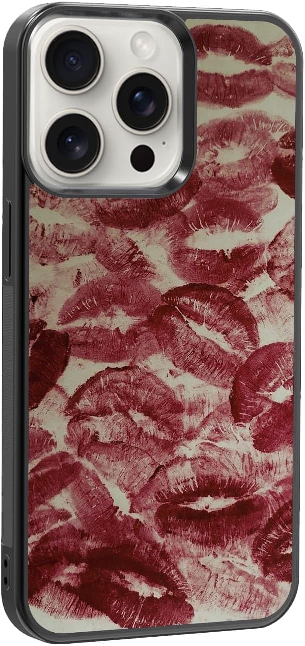 Lips Phone Case Shockproof Protective Kiss Lipgloss Phone Cover for iPhone 16 Pro