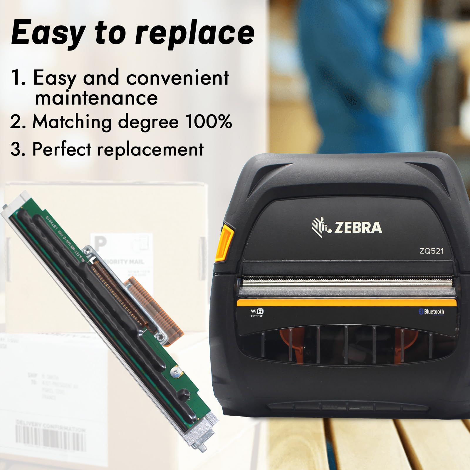 Amazon.com : P1109578-002 Kit Printhead for Zebra ZQ521 Thermal