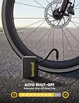Ultra Mini Bike Pump Tire Inflator - Lamicall [5oz Ultra-Light][ 120 PSI] Portable Pump, 24 L/Min Inflation Speed, Auto Stop Tire Inflator with Guage for All Road Bike, Mountain Bike, E-Bike, Scooter