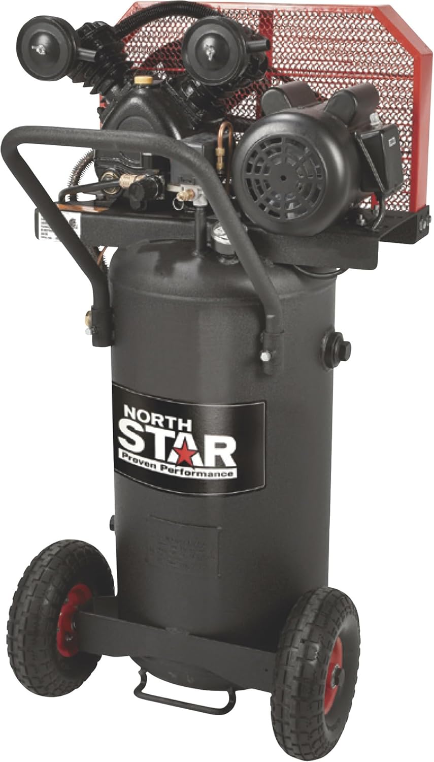NorthStar Single-Stage Portable Electric Air Compressor - 2 HP, 20-Gallon Vertical, 5.0 CFM