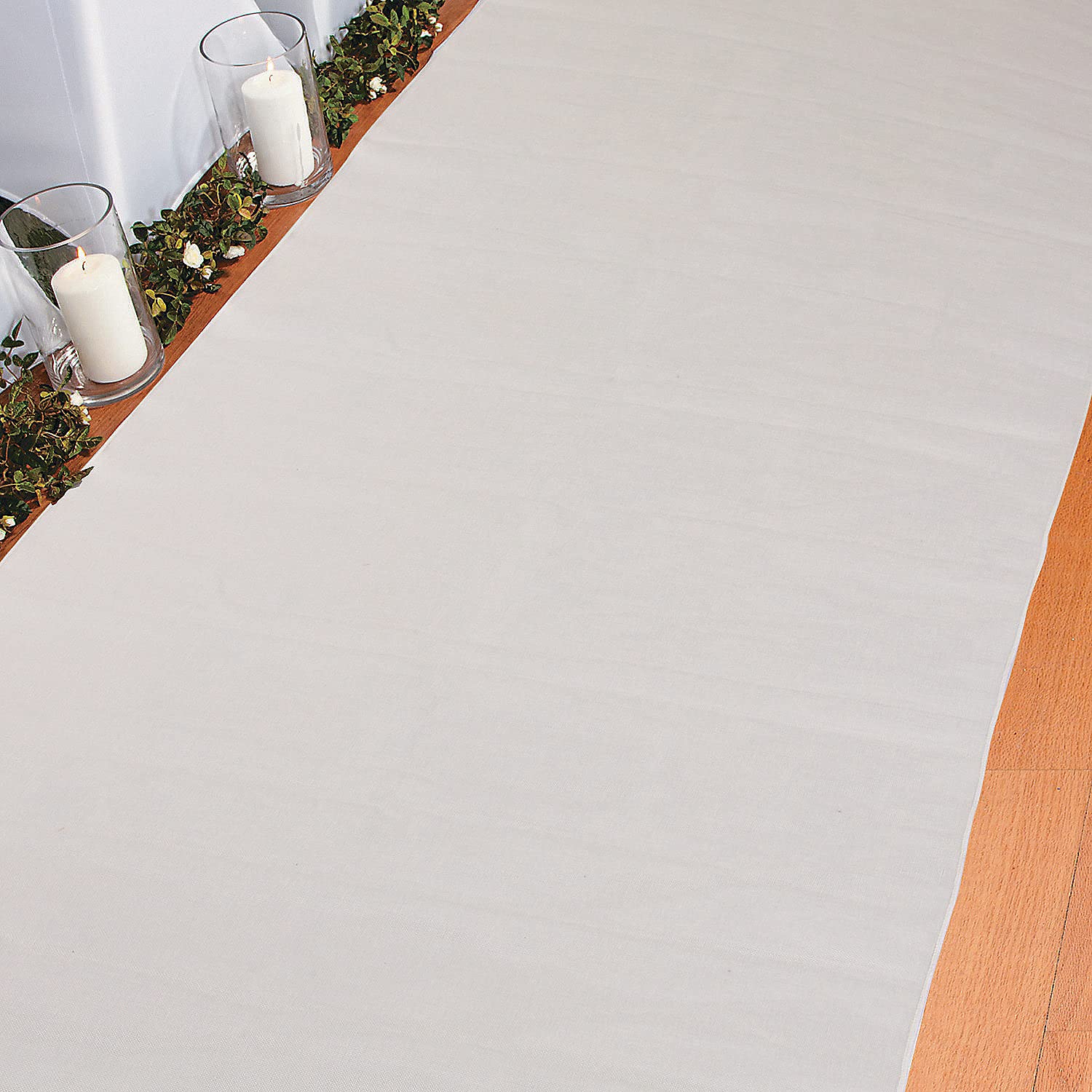 Fun Express Natural Linen Aisle Runner - Party Decor - 1 Piece