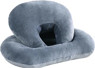 Nurse Home ice Silk nap Pillow Summer nap nap Pillow nap Pillow Hugging nap nap nap Pillow 38 * 34 * 17cm Gray - Crystal Velvet