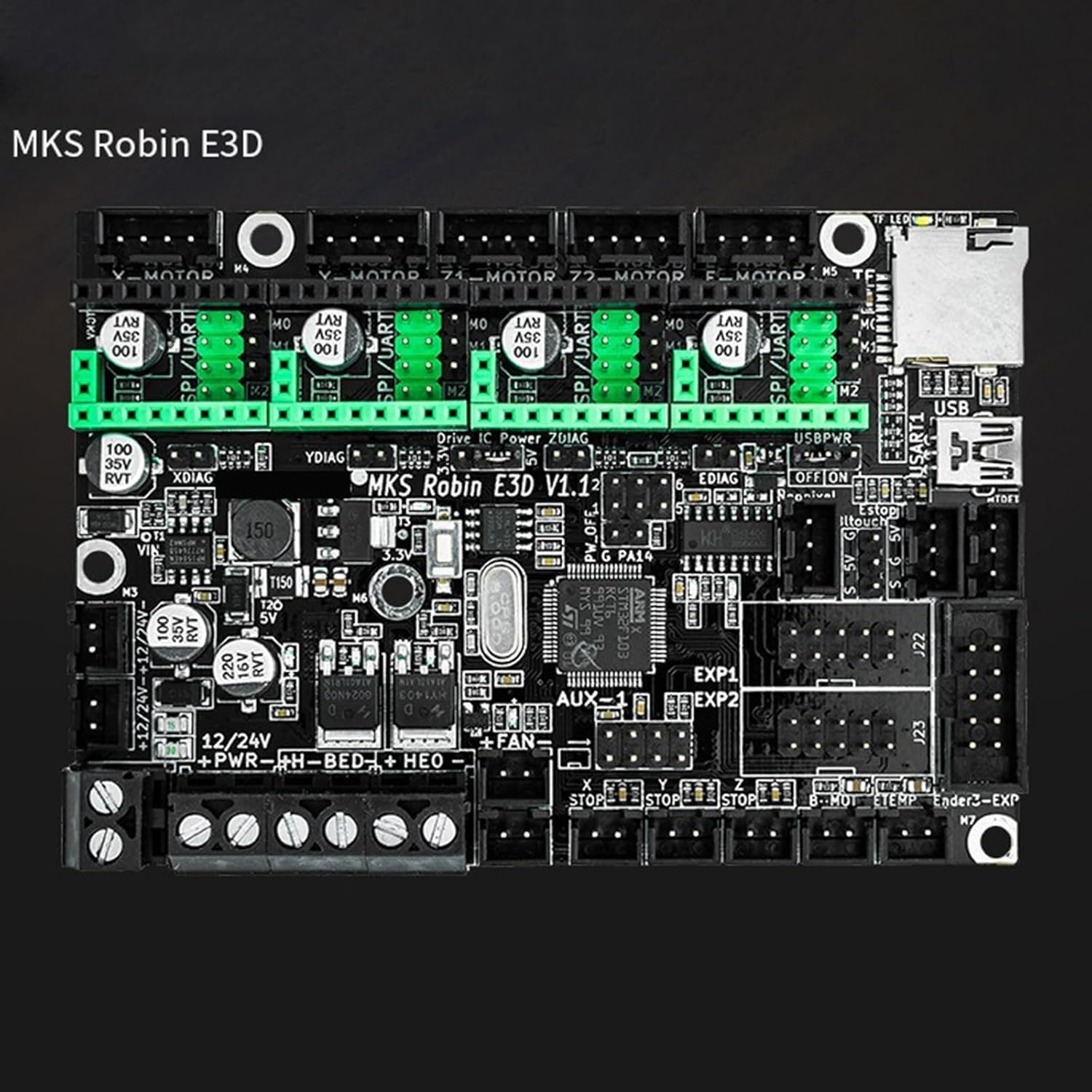 Ender3のMKSロビンマザーボードCR10アップグレードコントローラープリンター32ビットコントロールボードTS35スクリーンデ