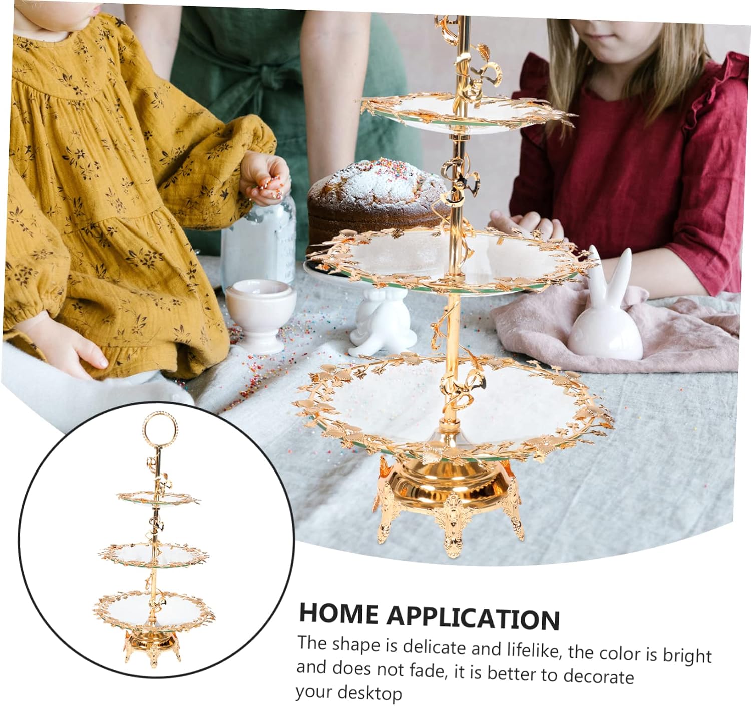 MaGiLL 1pc Multi-Tiered Fruit Platter Tier Cookie Stand Tiered Cookie Stand Wedding Dessert Stands Cupcake Fruit Containers Cake Kit Fruit Storage Tray Ice Cream Bowl European Style Glass