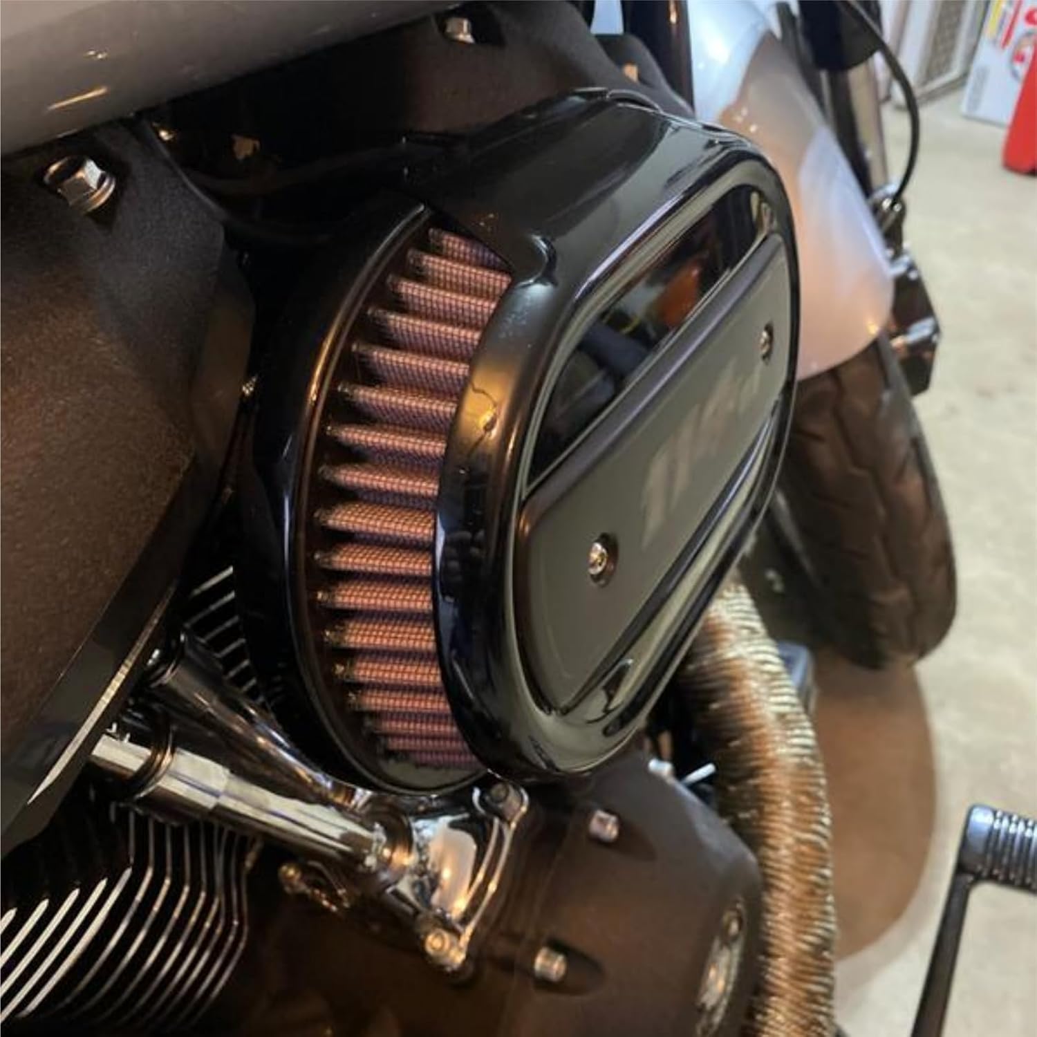 Premium Washable Air Filter Element Fits '18-later Softail and '17-later Touring and Trike models equipped with 114 Air Cleaner (Air filter element)