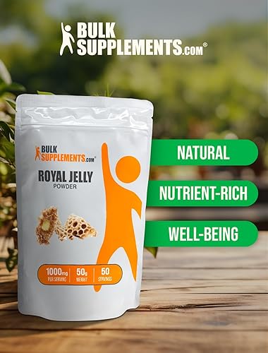 Miniatura 5 de BulkSupplements. com Royal Jelly Powder - Jalea real de 1000 mg - Suplementos nutricionales de jalea real - Suplemento de jalea real - para apoyo