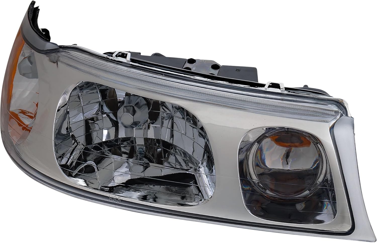 Compatible with 98-02 Lincoln TownCar Town Car Front Headlight Headlamp Head Light with Bulb Right Passenger Side