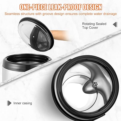 Miniatura 4 de VEVOR Dispensador de bebidas aislado de acero inoxidable, 2 galones de 7.6 litros, dispensador térmico de bebidas frías y calientes con mango de